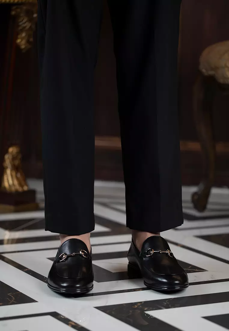 High-end Grain Leather Horsebit Loafers BL658-1