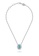 Aquae Jewels white Necklace Princess on Precious Stone 18K Gold and Diamonds - White Gold,Aqua Marine 10B9BAC7C0A234GS_1