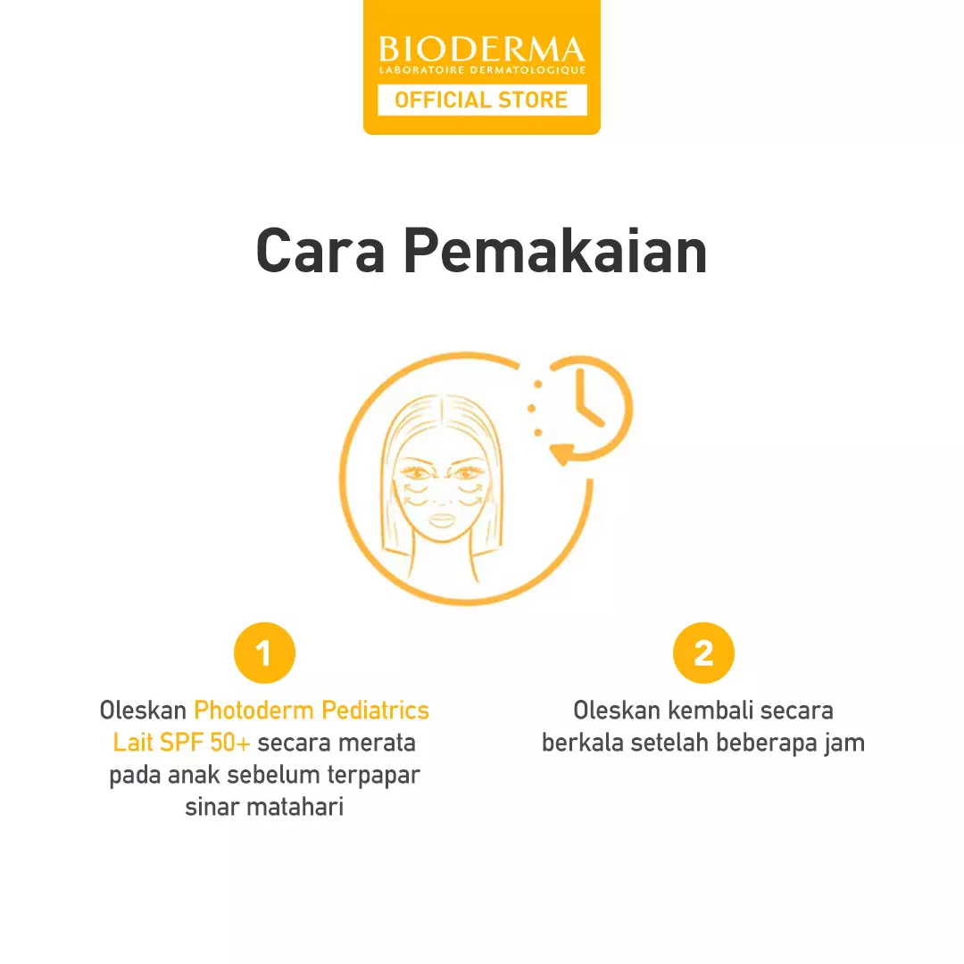 Bioderma Photoderm Pediatrics Lait SPF 50+ 100 ml - Sunscreen untuk Anak Anak