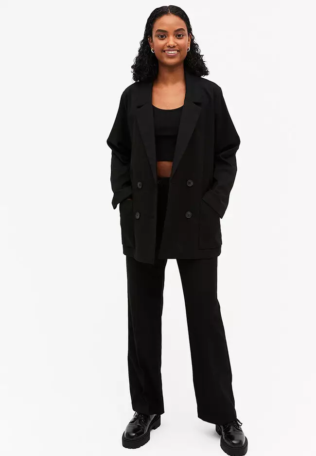 Monki double clearance breasted coat