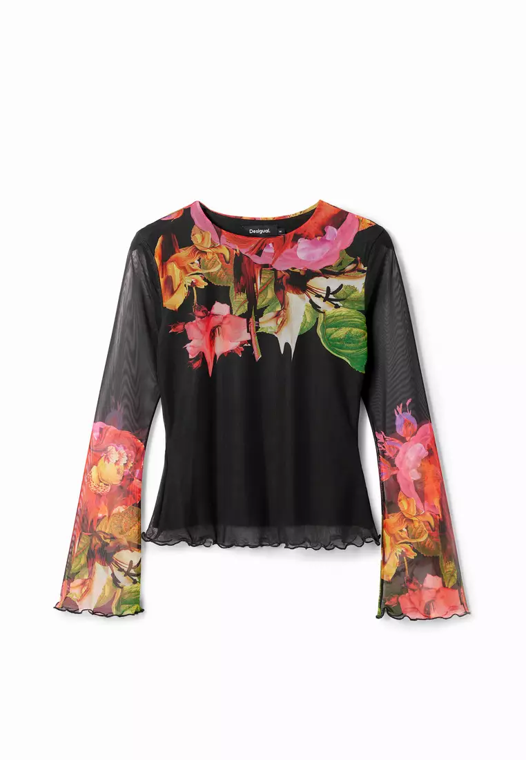 Buy Desigual Tropical flowers T-shirt 2025 Online ZALORA Philippines
