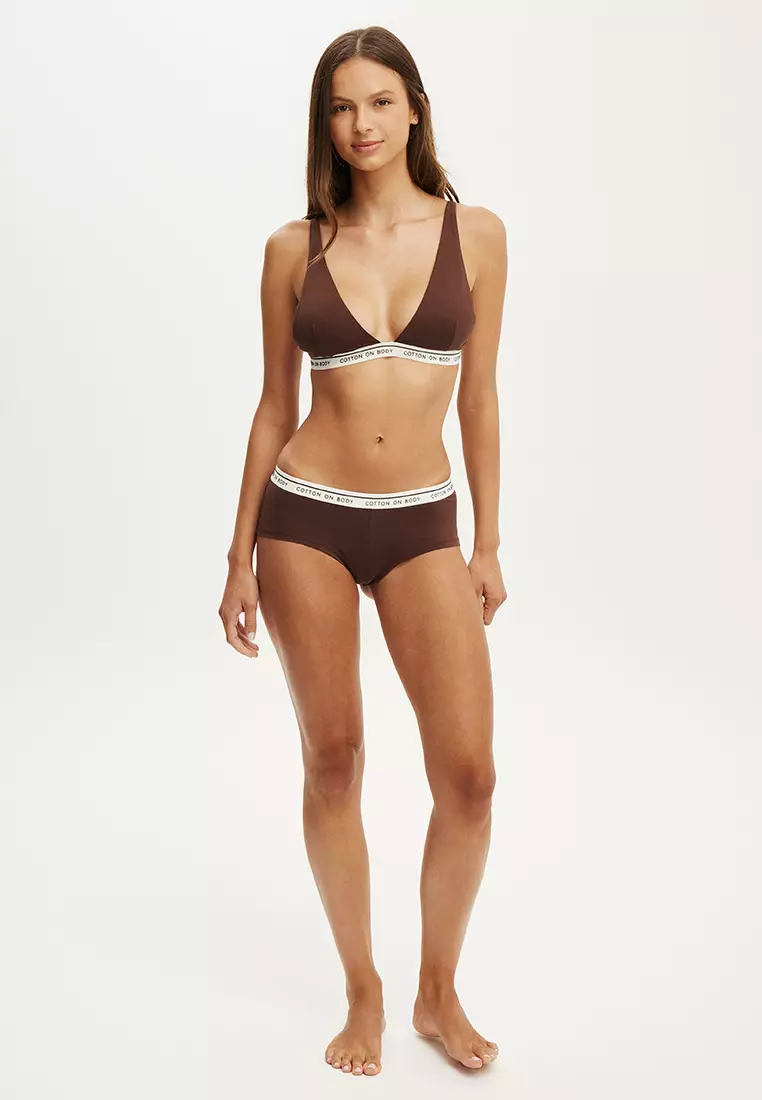 Branded Plunge Triangle Bralette