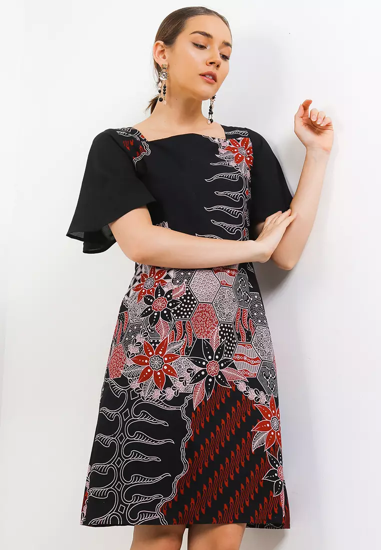 Dress batik zalora hotsell