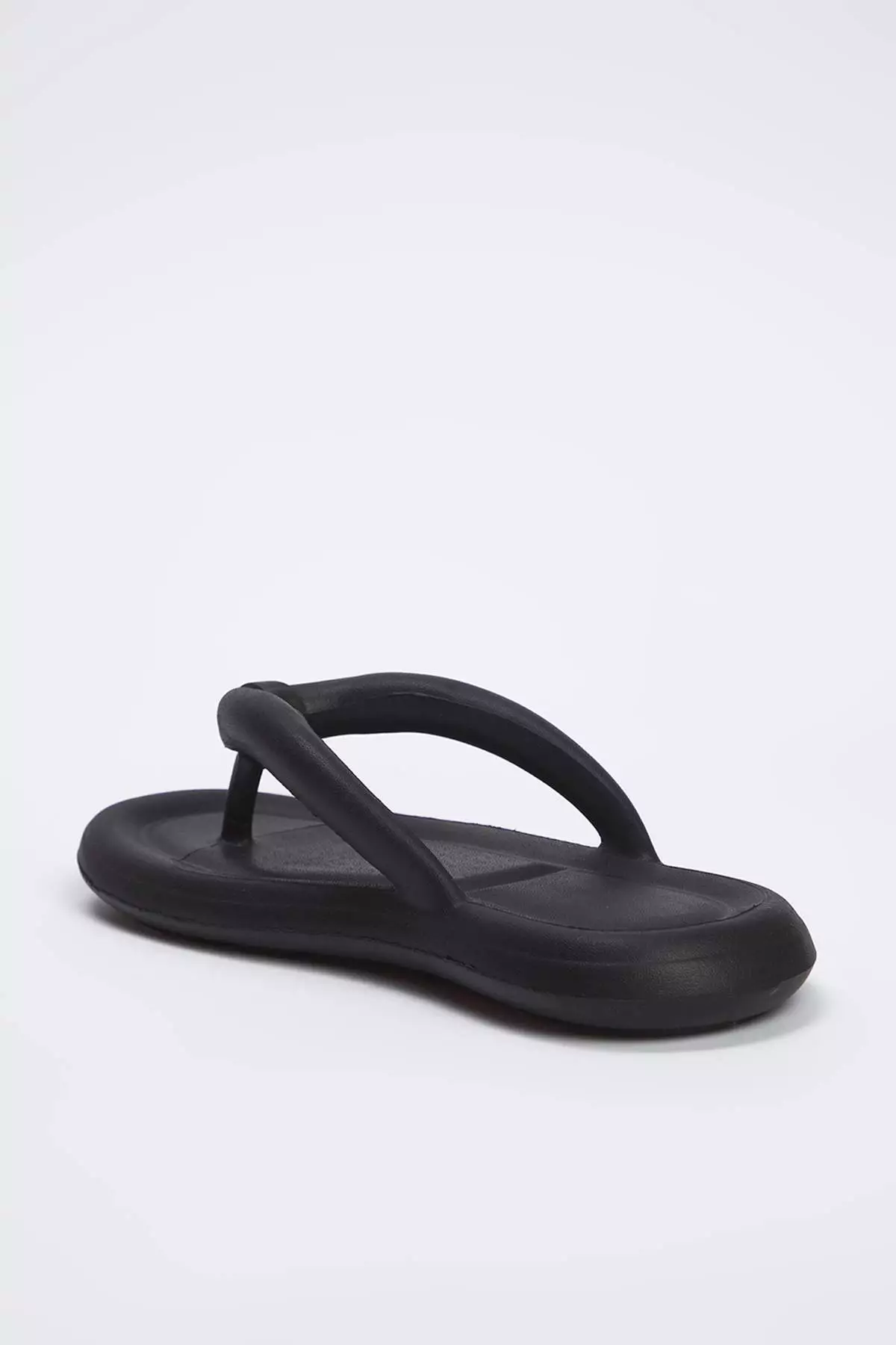 Black Padded Women's Flip Flops Takss25Te00050