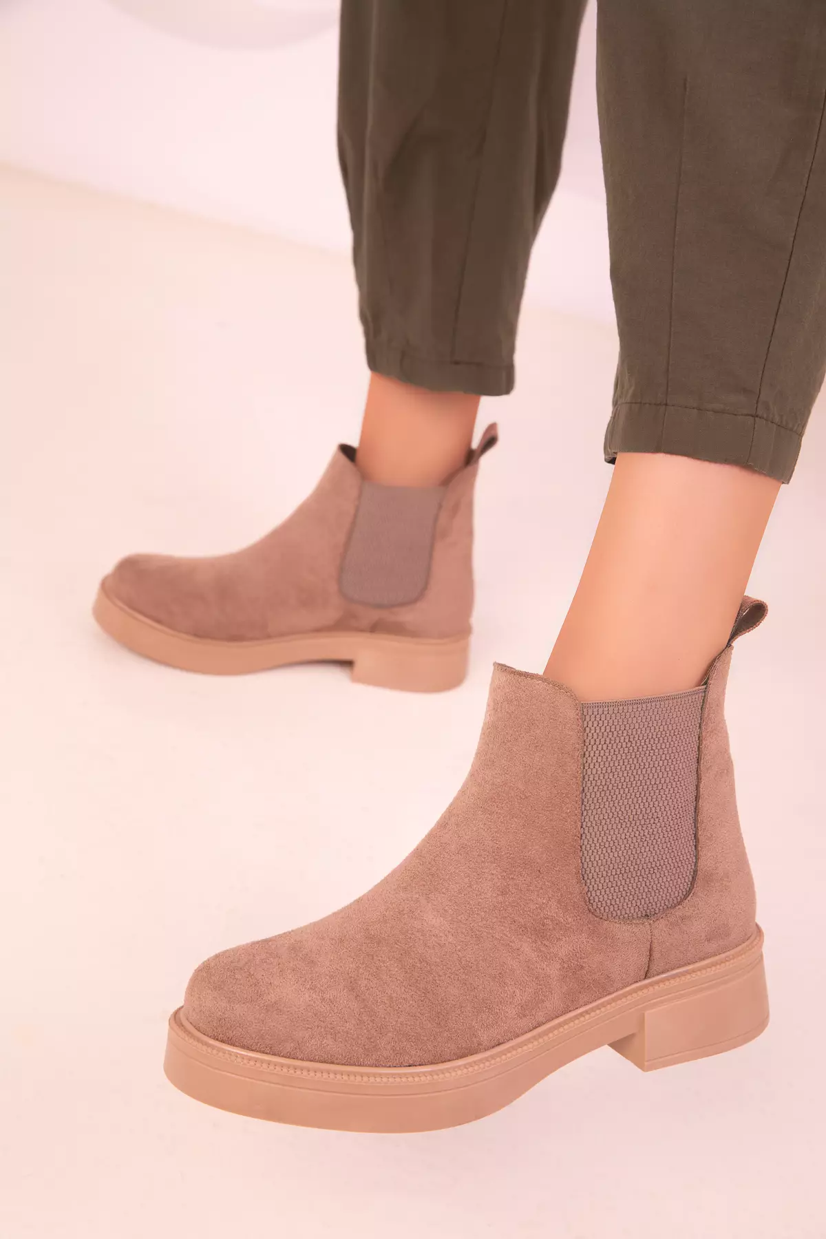 Panel Ankle Boots