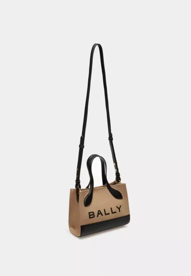 Bally Bar Minibag Sand Black