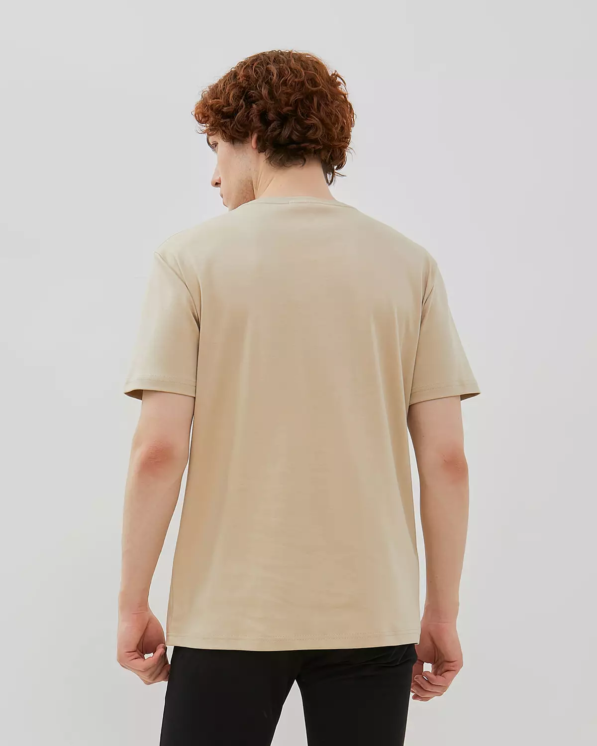 MEN'S BEIGE COTTON AIR T-SHIRT