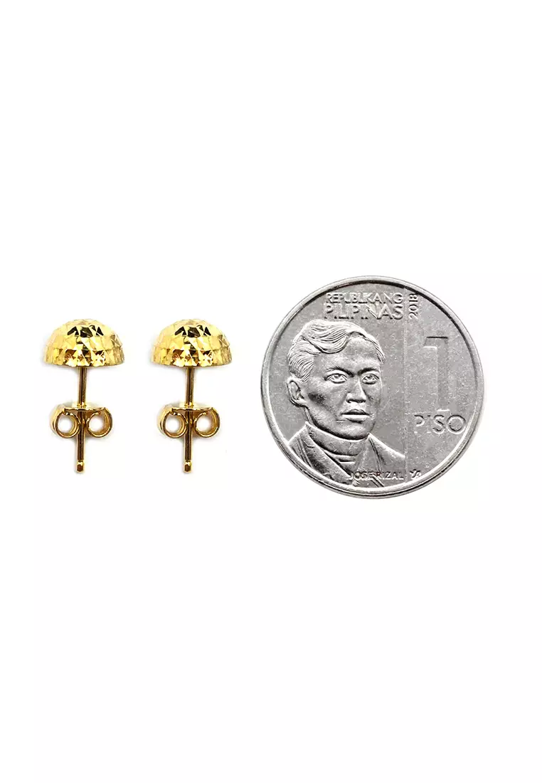 18K Italian Made Yellow Gold Earrings