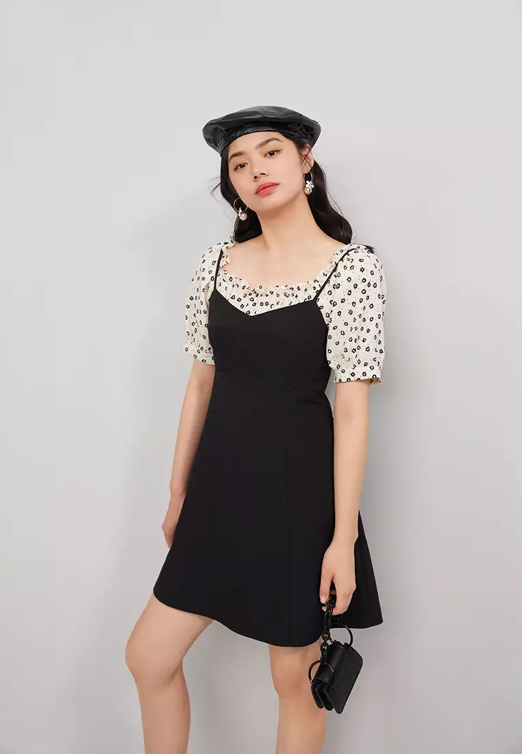 Contrast Top Mini Dress