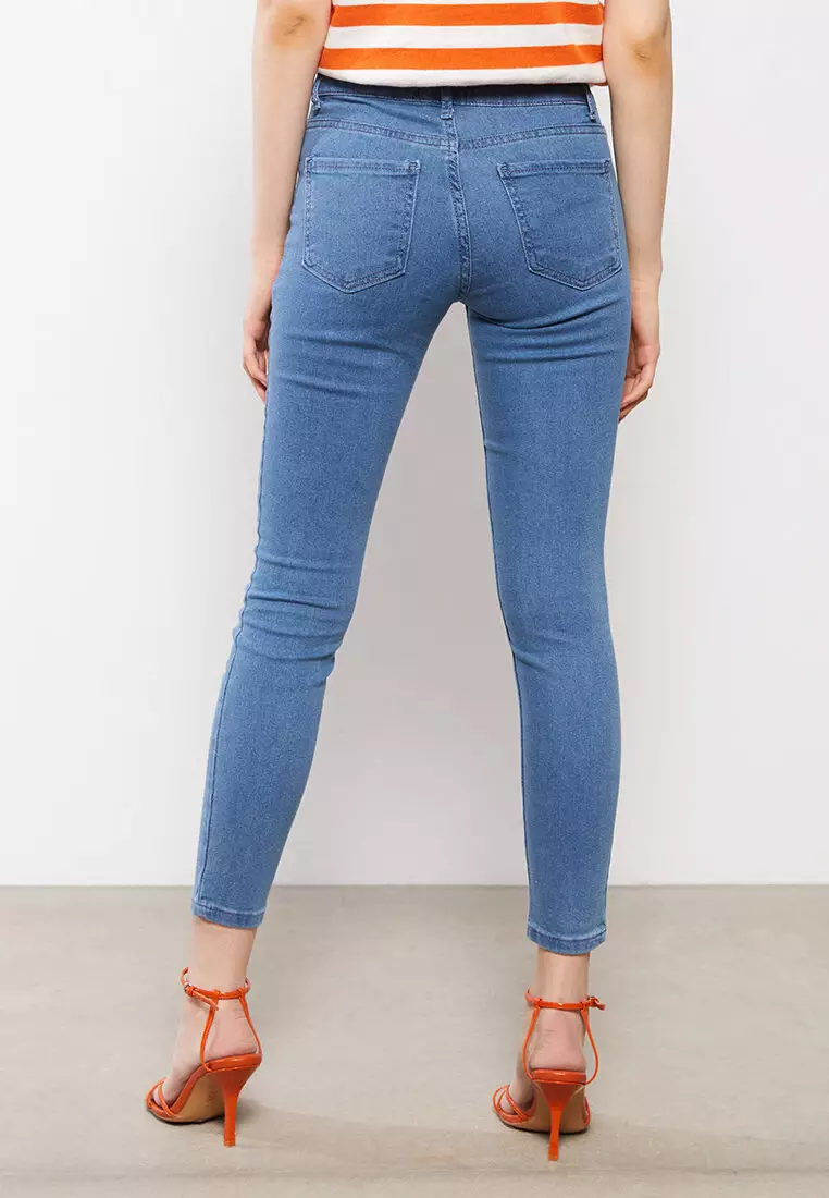 Skinny Fit Straight Pocket Detailed Women's Rodeo Jeans