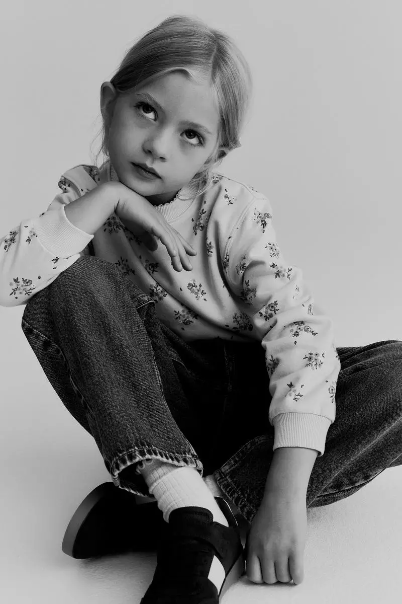 Printed brushed-inside sweatshirt