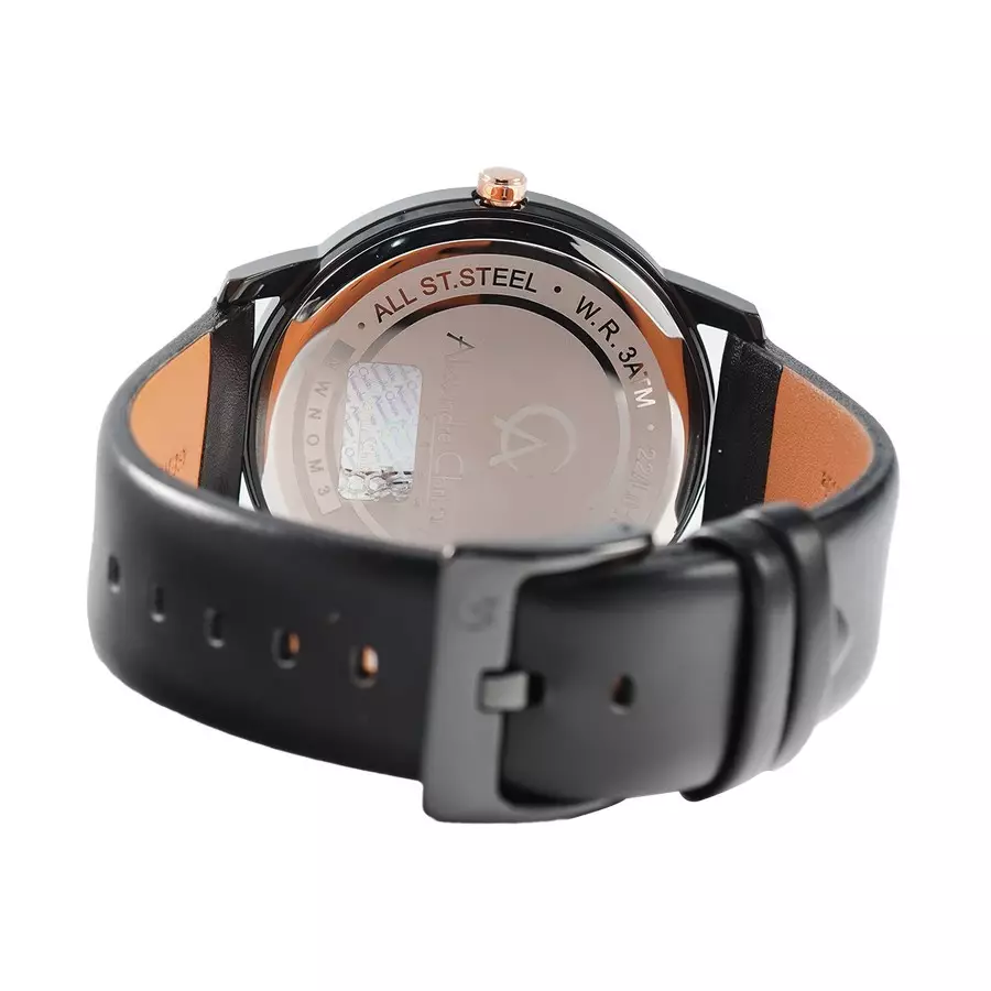 Alexandre Christie 8669 Couple Kulit Hitam Merah