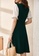 OUNIXUE green Romantic Wave V-Neck Dress 22259AA421194DGS_2