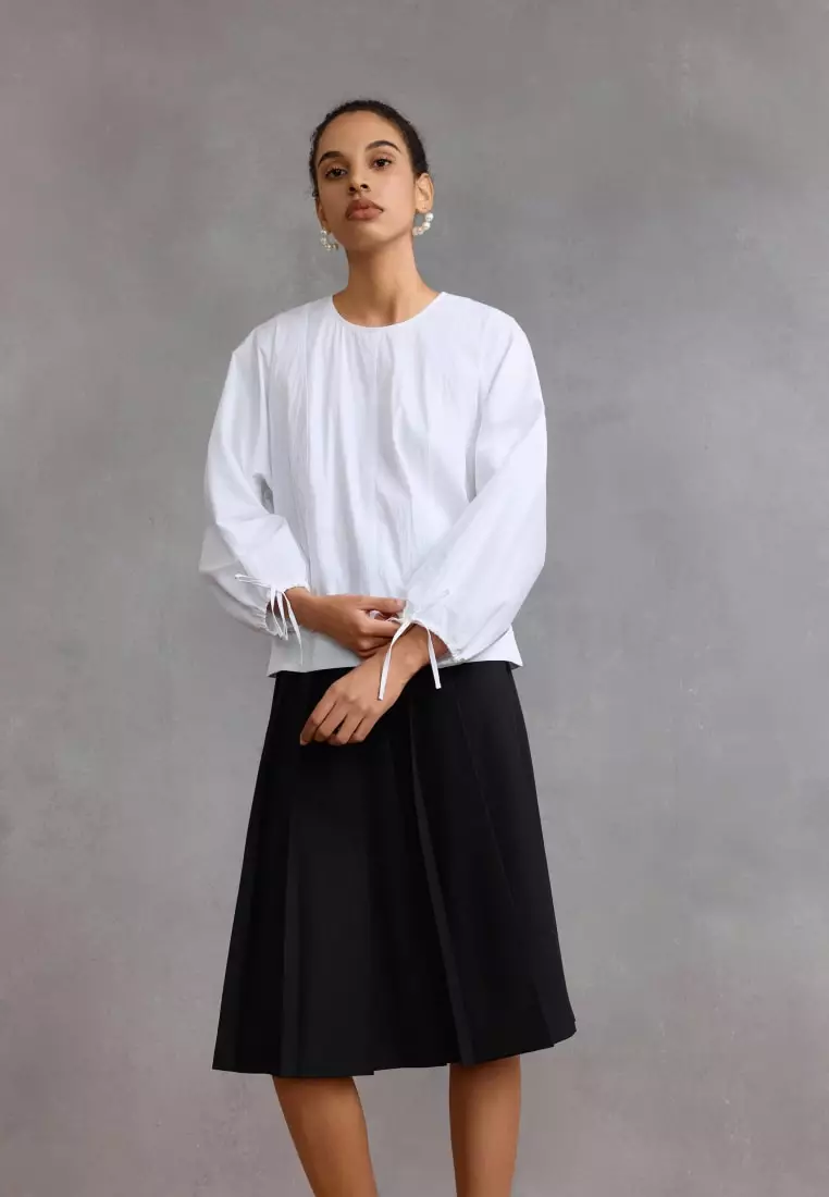 G2000 Puff Sleeve Textured Blouse