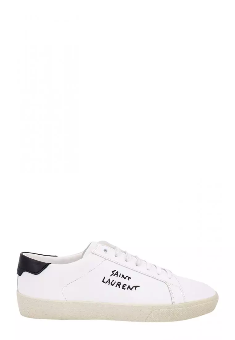 Buy SAINT LAURENT SAINT LAURENT - Leather sneakers - White Online ...