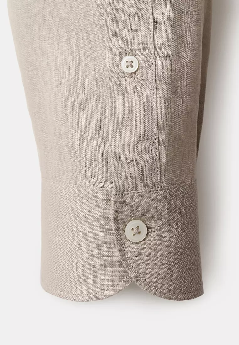 100% Linen Slim-Fit Shirt