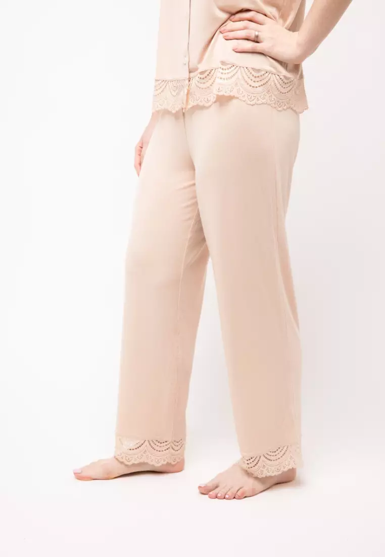 Buy Rawbought Carezza Lace Long Pyjamas Pants 2025 Online | ZALORA