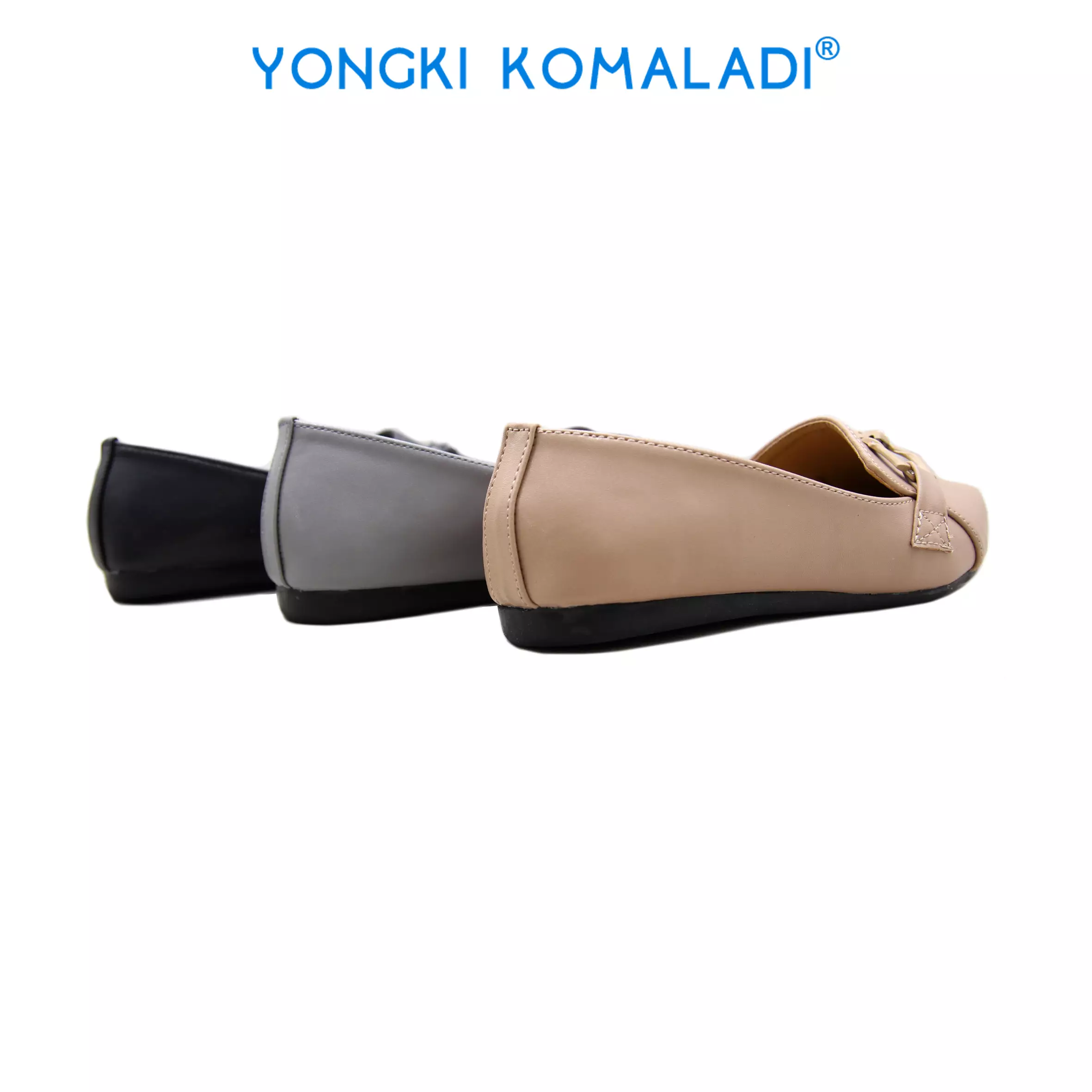 [ ORIGINAL ] YONGKI KOMALADI FLATSHOES OL-W8136-23 COKLAT MUDA