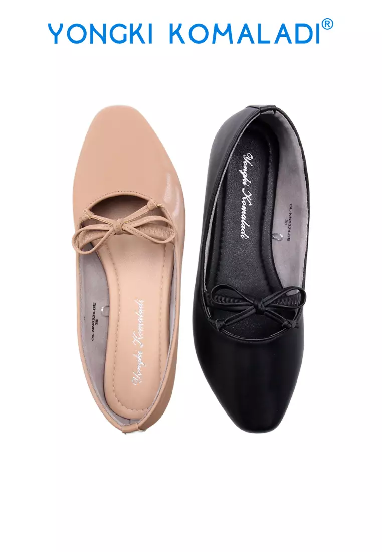 YONGKI KOMALADI LYNNEA FLATSHOES OL-NN8324-BE HITAM