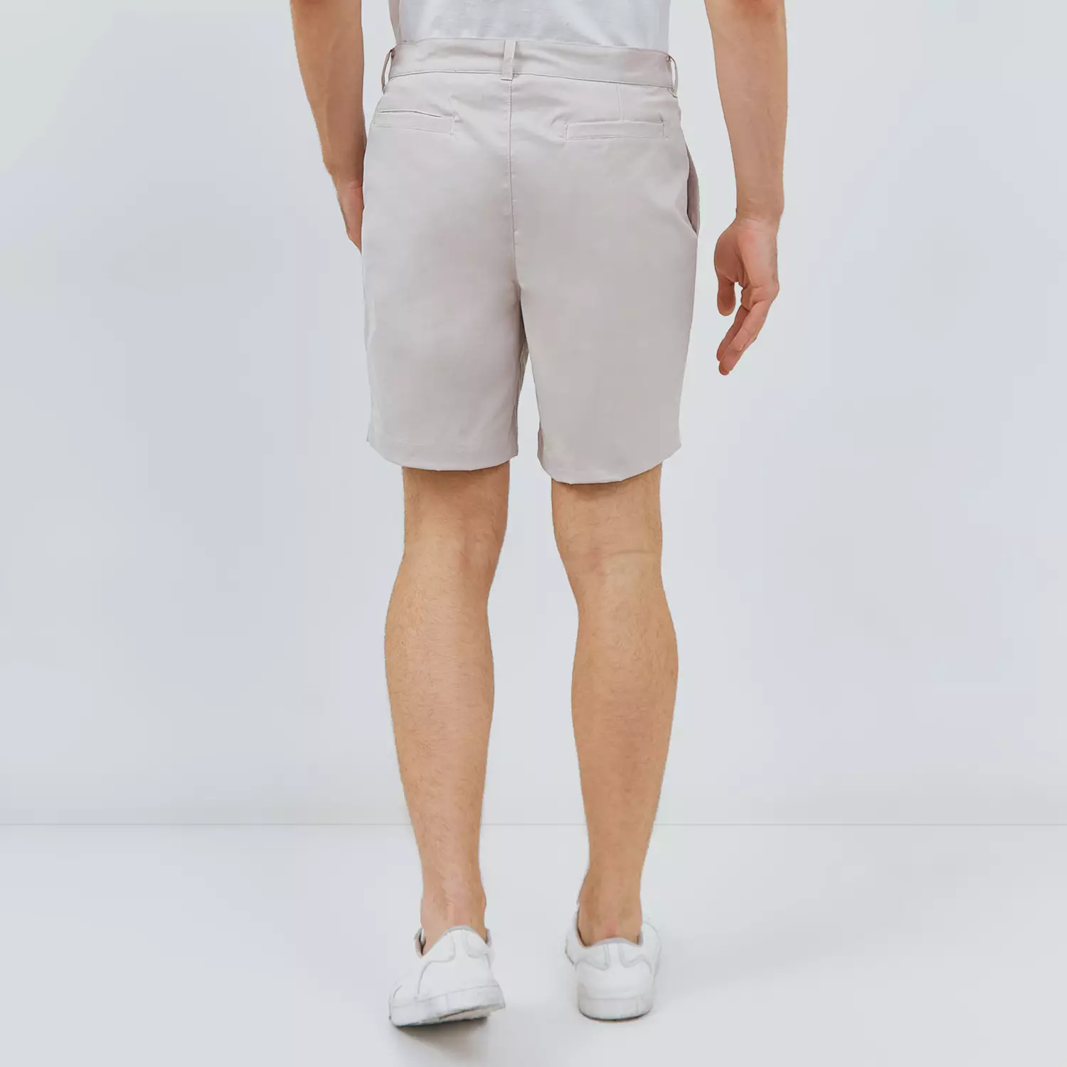 Paulmay Celana Chino Pria Pendek Reguler Fit - Cream