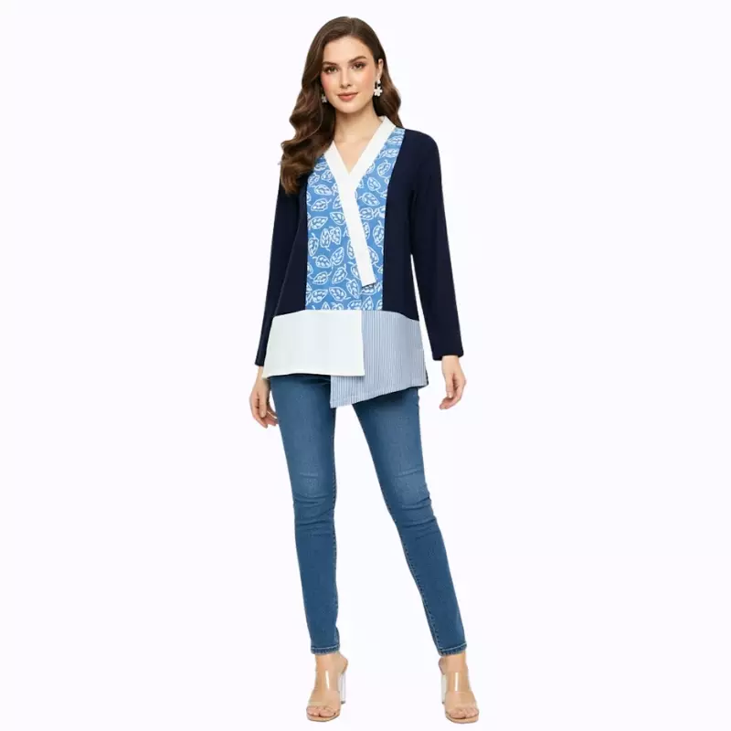  Blouse Batik Wanita - Atasan Batik - Bhatara Batik Auristela - Baju Batik Modern Lengan Panjang