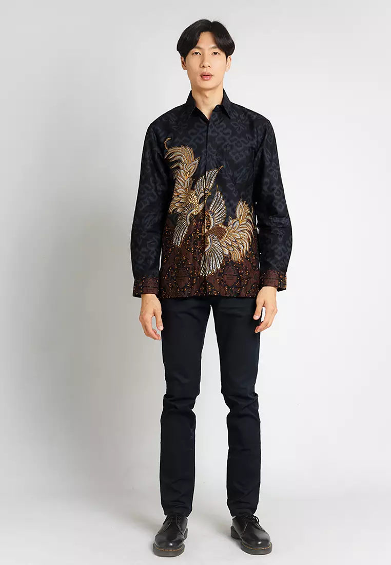 Hadinata Batik Kemeja Panjang Superfine Rajendra Rihana