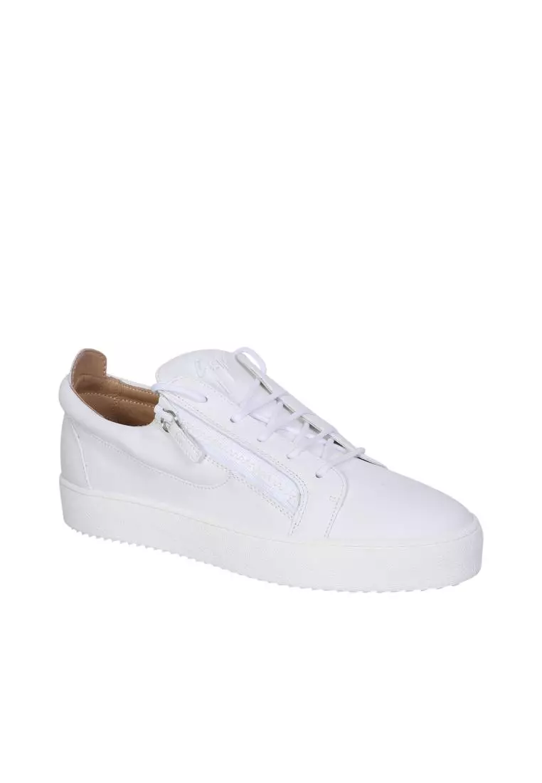 Giuseppe zanotti white trainers sale