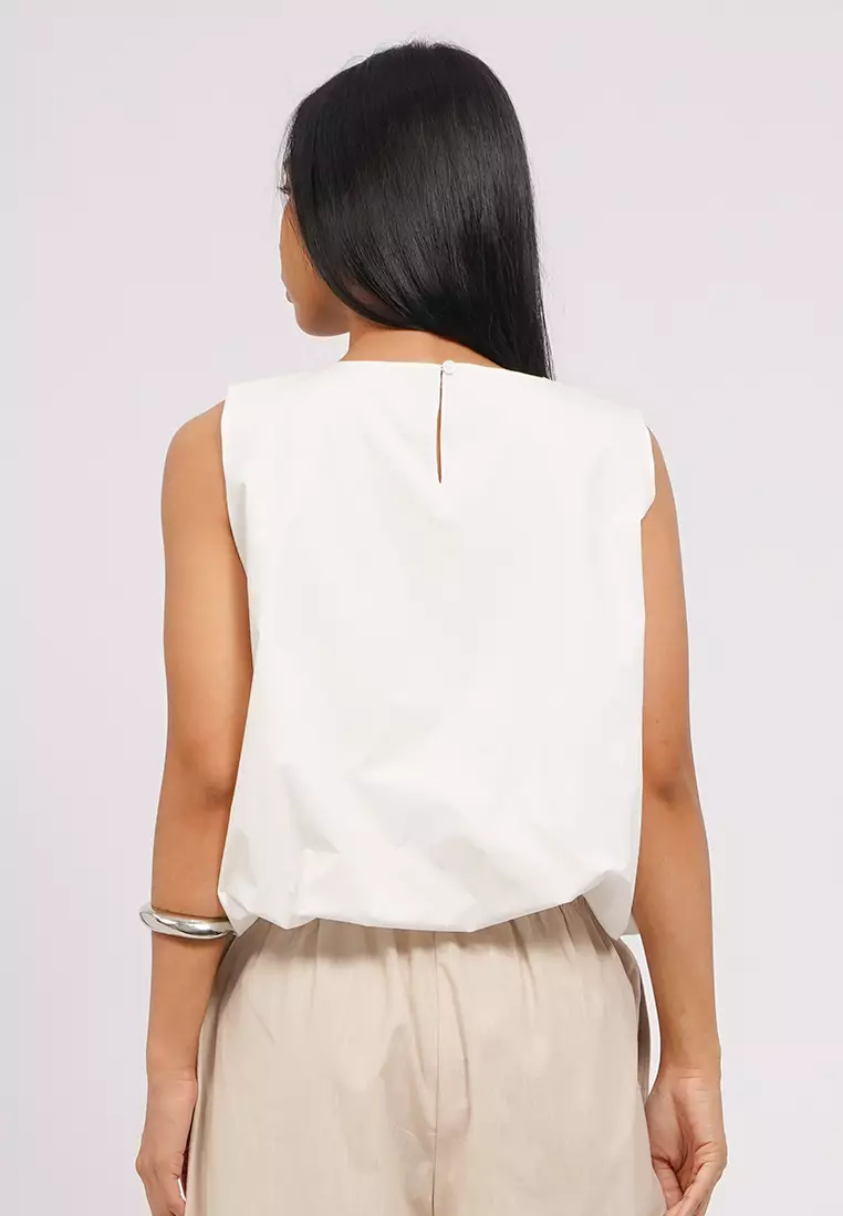 Bubbled Sleeveless Top
