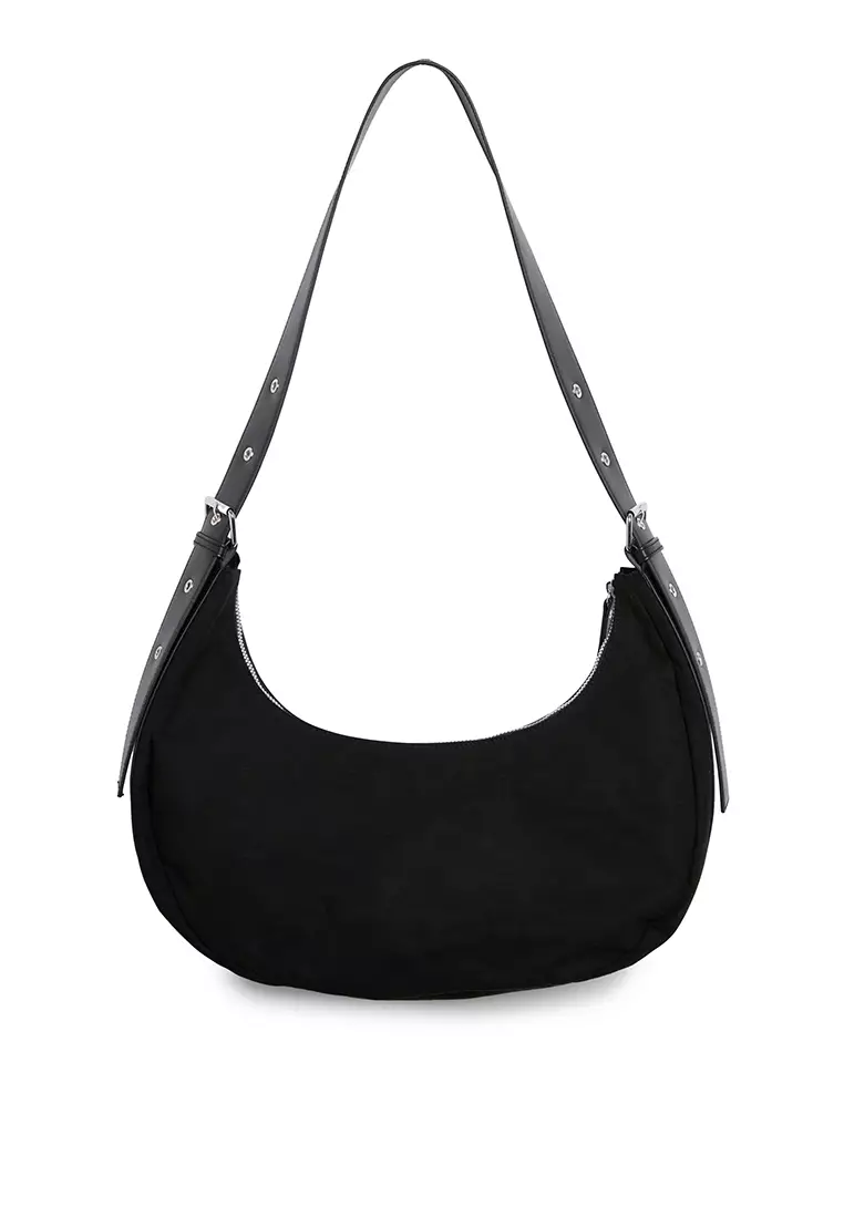 Monki black shoulder store bag