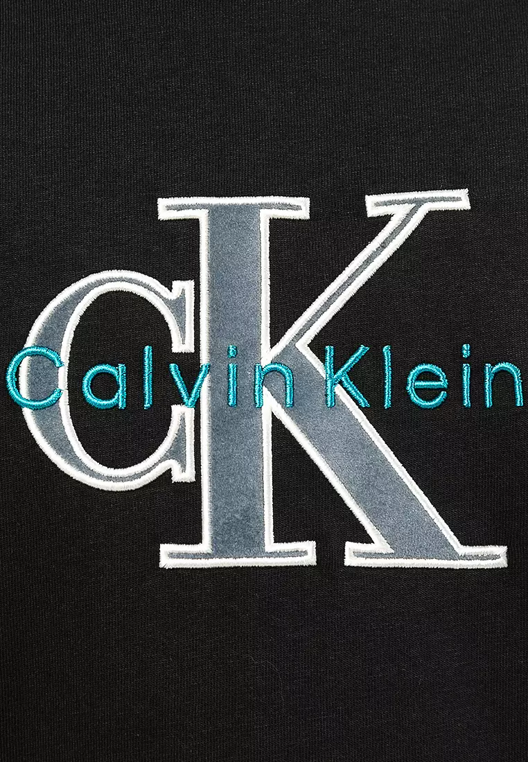 Long Sleeve 16s Jersey Tri-color Monologo Tee - Calvin Klein Jeans