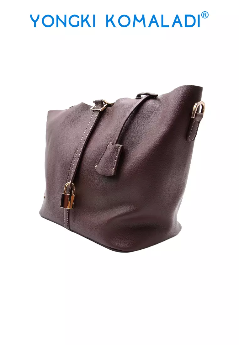 YONGKI KOMALADI YVONNE TOTE BAG OL-YSD3105-BE COKLAT