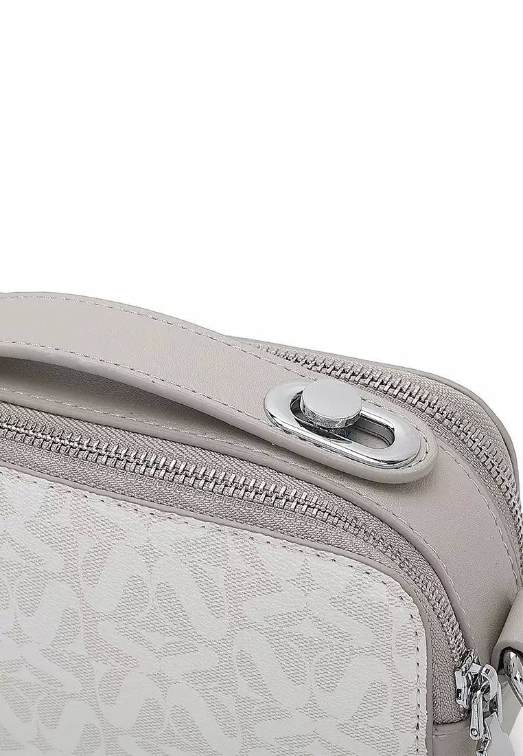 Women's Top Handle Bag / Sling Bag / Crossbody Bag / Shoulder Bag (Tas Tangan Wanita / Tas Selempang Wanita / Tas Bahu Wanita) - Putih