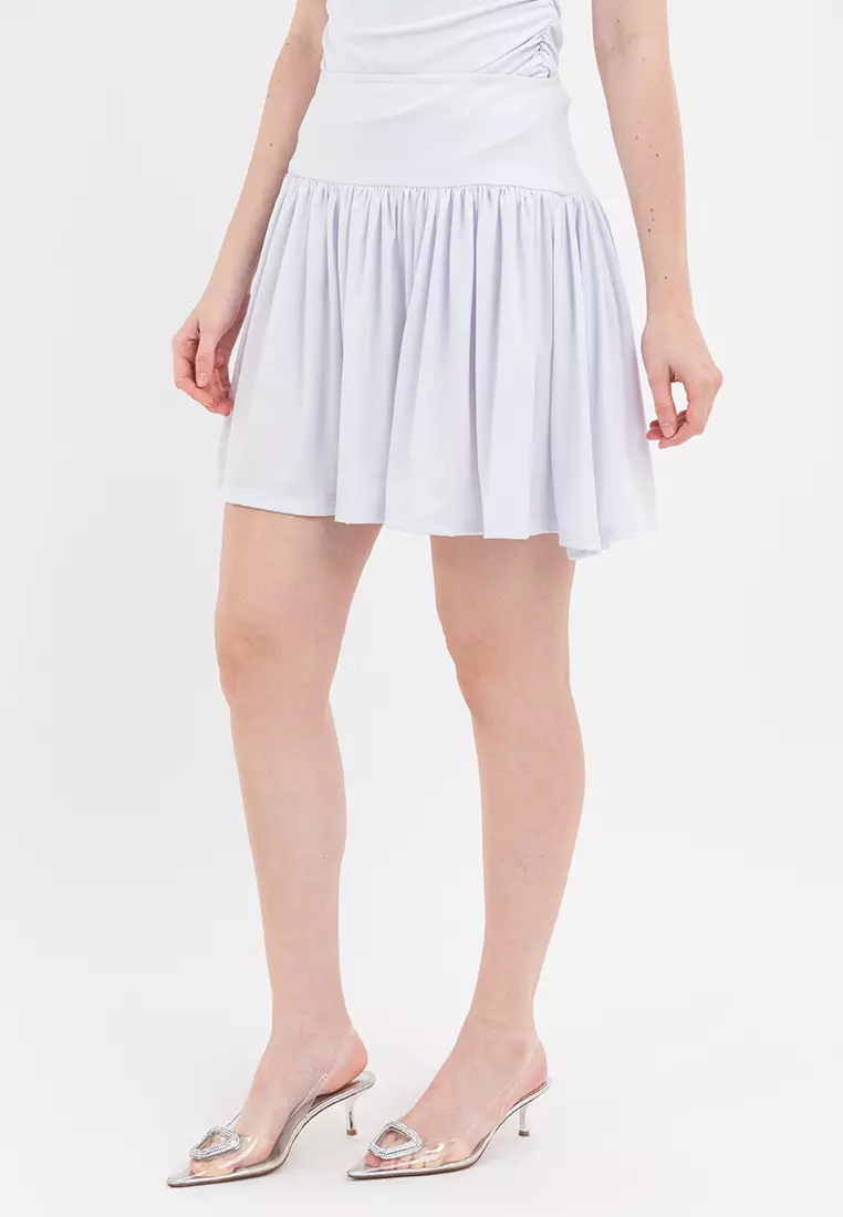 Dolly Basic Gathered Mini Skirt