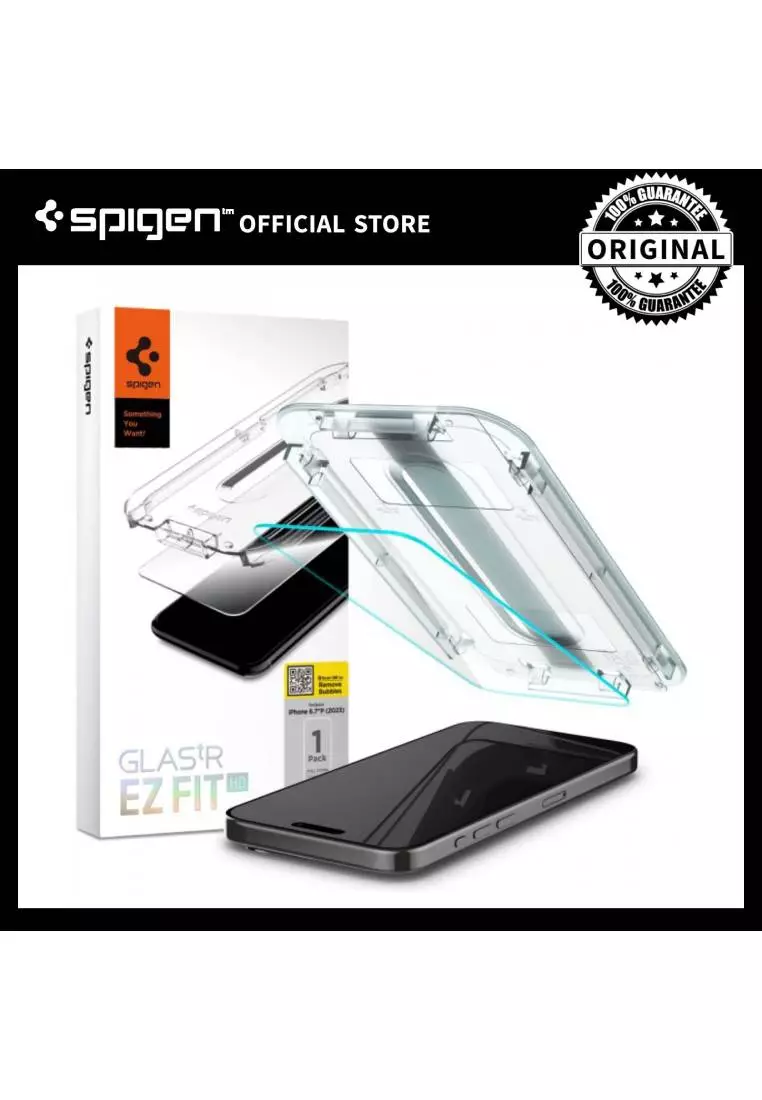 iPhone 15 Pro Max Spigen Tempered Glas.tR EZ Fit Screen Protector