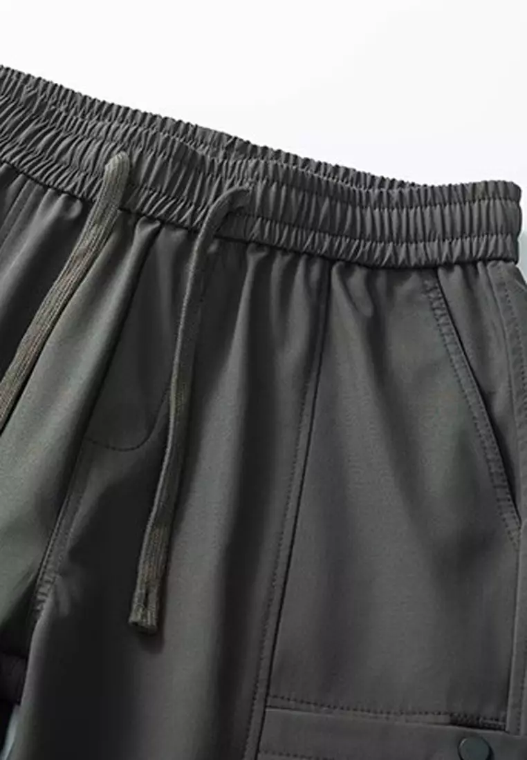 Drawstring Casual Cargo Trousers