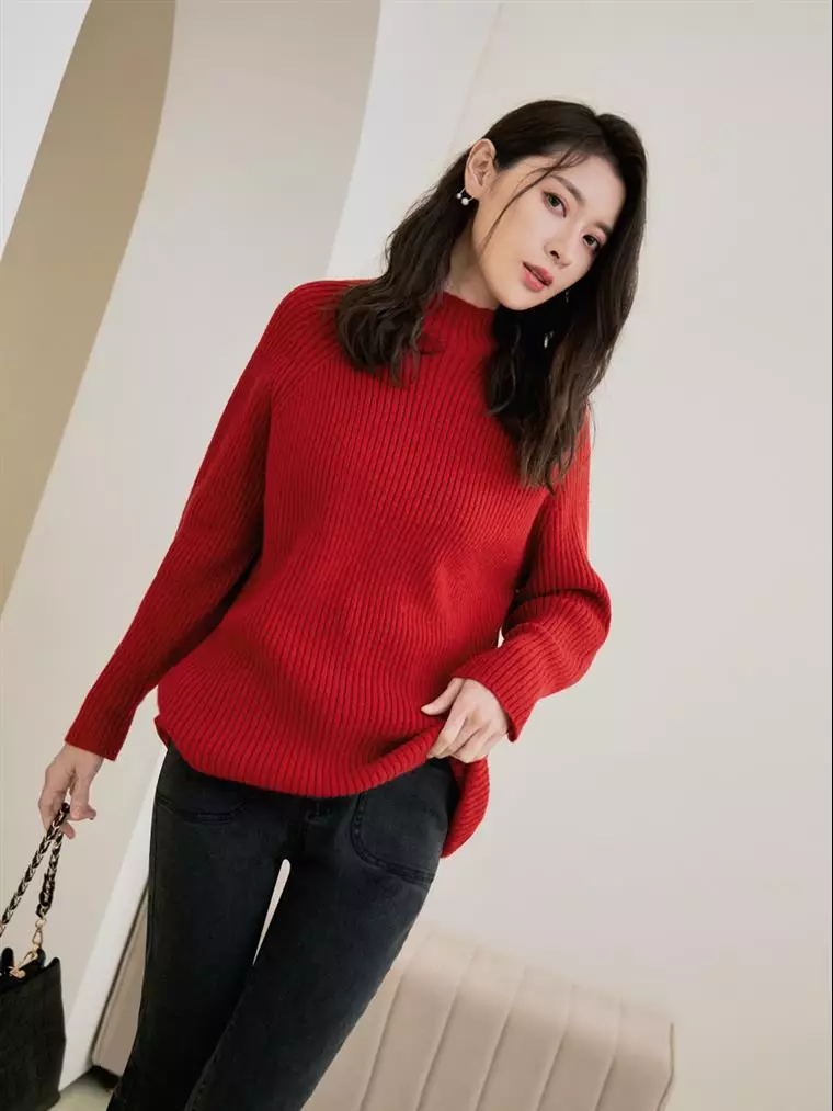 Red hot sale pearl sweater