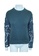 SEE BY CHLOE blue see by chloé Sea Blue Knitted Sweater with Embroidered Sleeves A8B39AA2C3E800GS_2