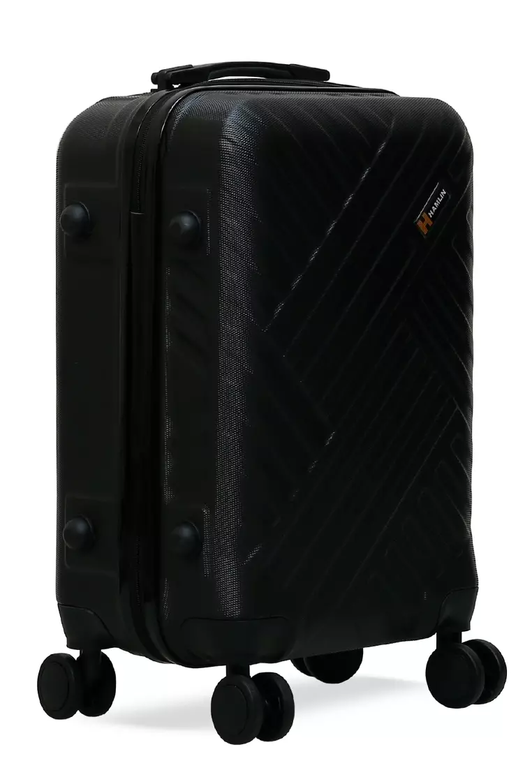 Carlton Koper Unisex Size 20 Inch Suitcase Large Compartment Material ABS+PVC Coated ORIGINAL - Black