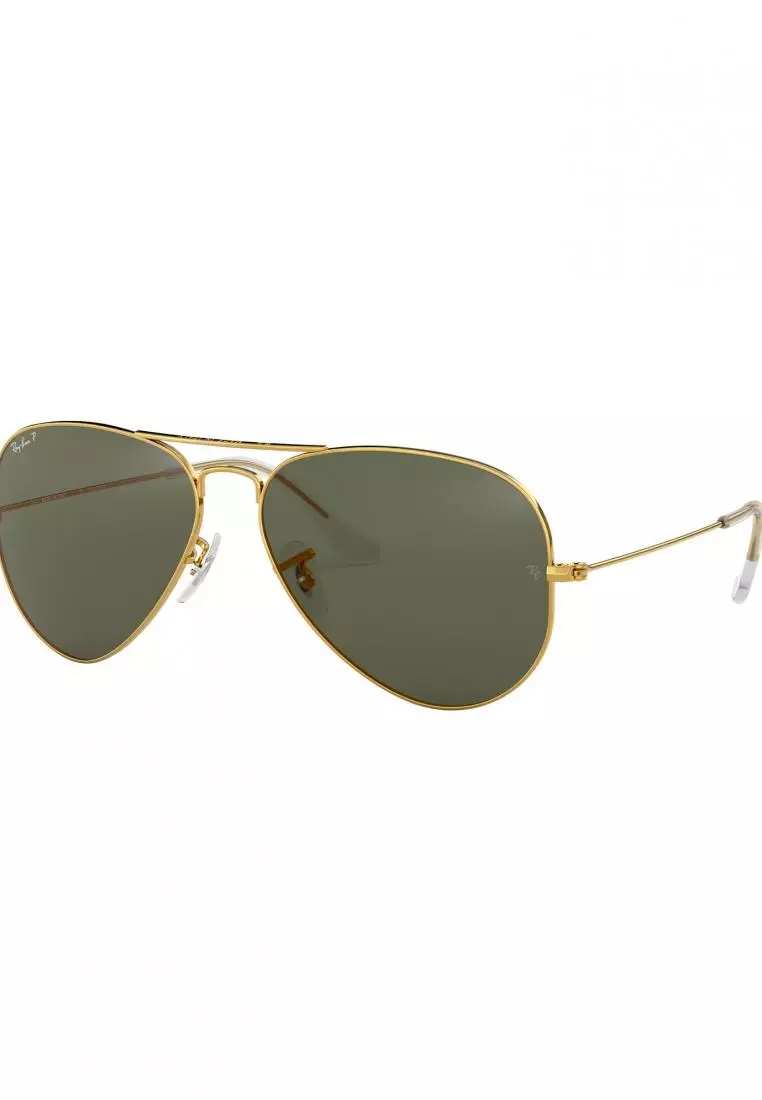 Aviator Large Metal / RB3025 001/58 / Unisex Global Fitting / Polarized Sunglasses / Size 62mm