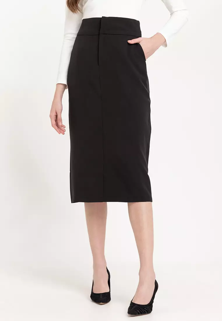 Pencil cut hotsell midi skirt