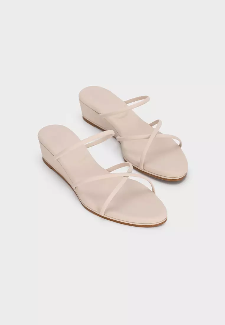 STRAPPY CLOUDFOAM WEDGE HEEL SLIDE