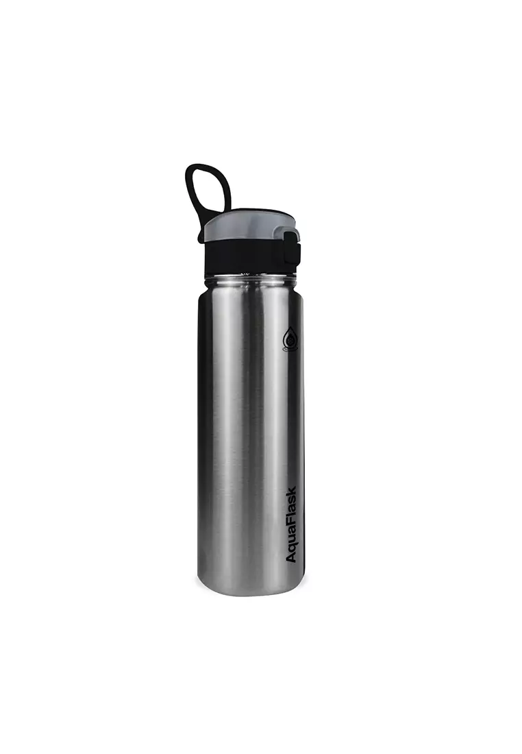 24oz Silver Steel Sip Bottle