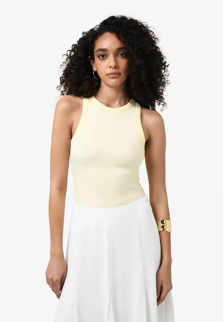 Buy FORCAST Devon Cotton Blend Singlet 2026 Online | ZALORA