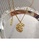 Glamorousky silver 925 Sterling Silver Plated Gold Fashion Personality Pattern Semicircle Geometric Pendant with Necklace 43AECACC99F158GS_3