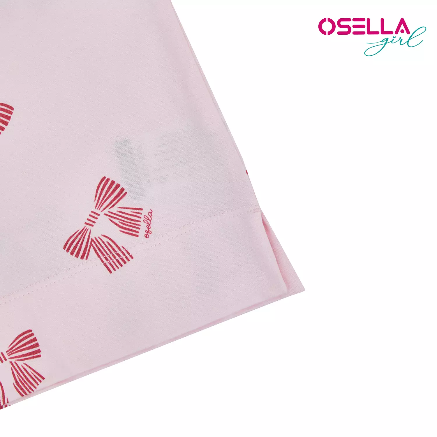 [NEW] Osella Ribbon Print T-Shirt In Pink 2371500313 | Atasan Blouse Anak Perempuan