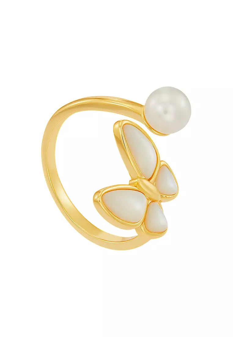HABIB Fresh Water Pearl Ring in 925 Silver Z4528S(2)-R(YG)