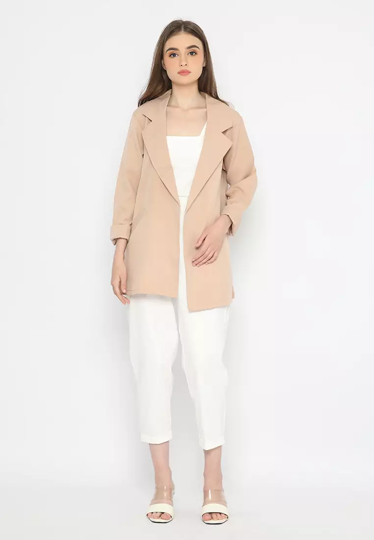 Mannequin Straight Fit White Blazer