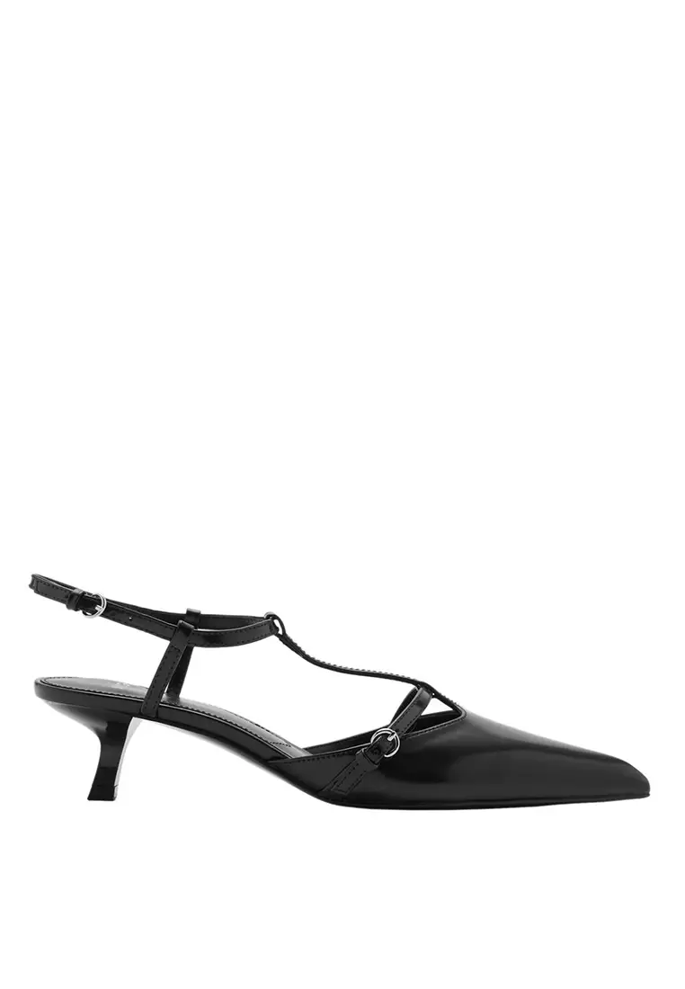 Discount on Mango  shoes - SKU: Kitten Heel Sandals