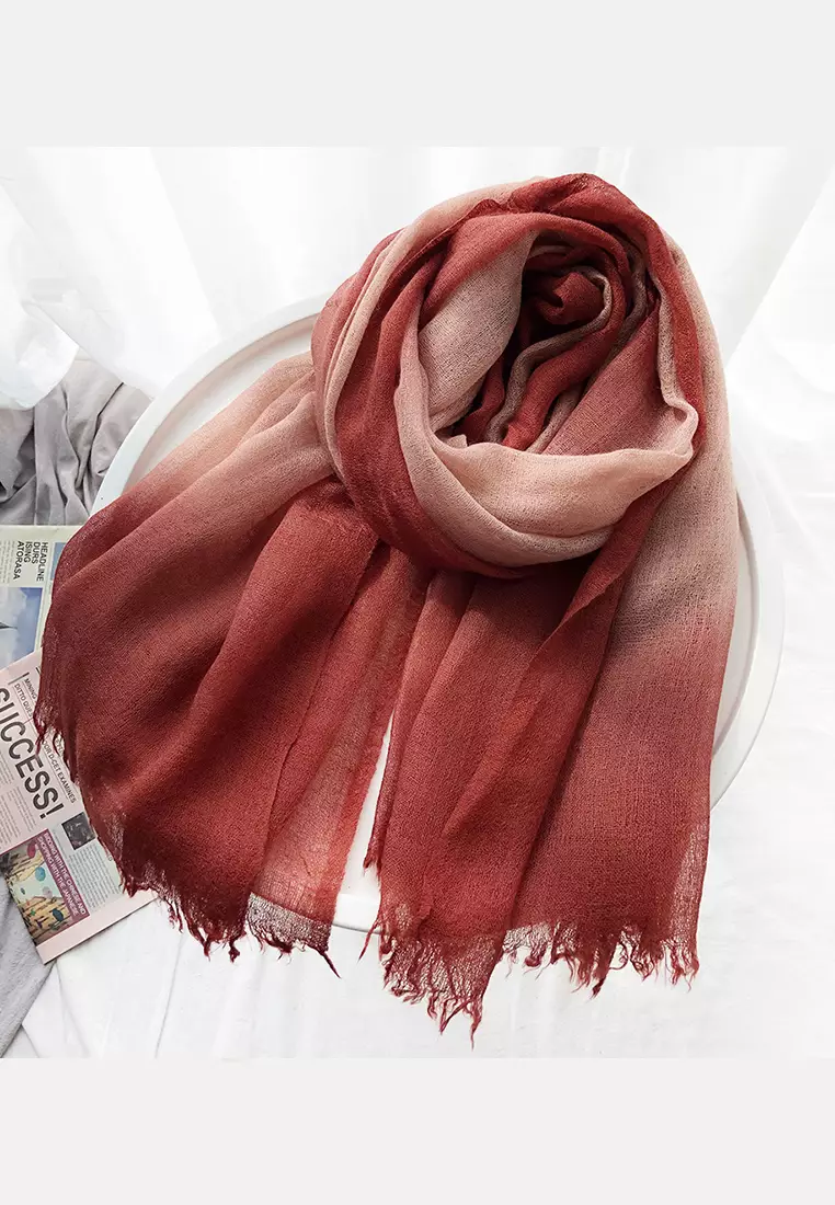 Buy Twenty Eight Shoes Acrylic Wool Gradient Color Thin Scarf JW