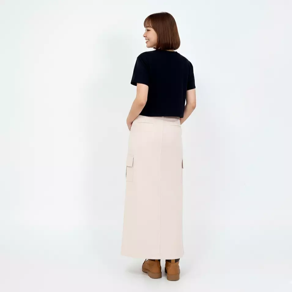 Rok Panjang Katun Wanita Jessica Cargo Skirt